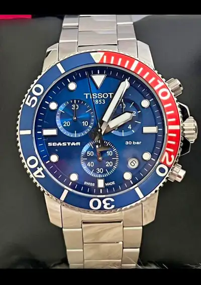 Brand New, authentic Tissot Men’s Seastar  Chronograph watch, View more