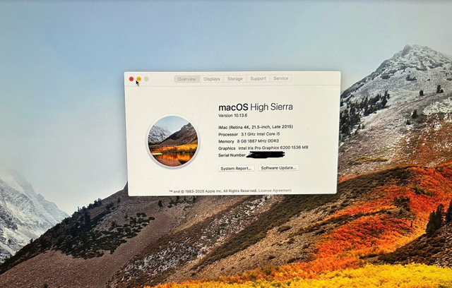 2015 IMac 21.5” 3.1Ghz 1TB SSD 8GBRam in Desktop Computers in Swift Current - Image 2