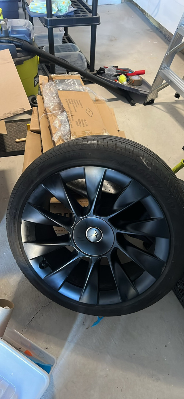 Tesla model y 20. inch induction rims in Tires & Rims in Oakville / Halton Region