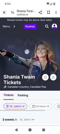 Shania Twain Concert
