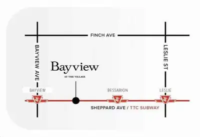 North York furnished 1 bedroom suite