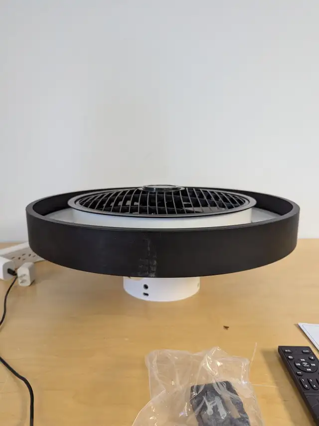 LEDIARY Bladeless Ceiling Fan – Modern Black, Dimmable LED Light in Indoor Lighting & Fans in Mississauga / Peel Region - Image 10