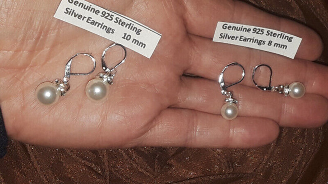 ----------New Earrings **Genuine 925 Sterling Silver Earring --- in Jewellery & Watches in Moncton - Image 2