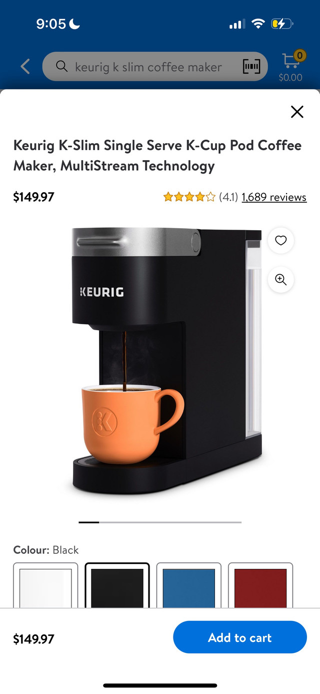 Keurig K-Slim Single serve K-cup pod coffee maker in Coffee Makers in Markham / York Region