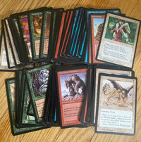 Vintage lot of Magic The Gathering cards 1990s