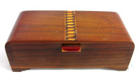 PETIT COFFRET en BOIS VINTAGEART DECO  SMALL WOODEN CASKET