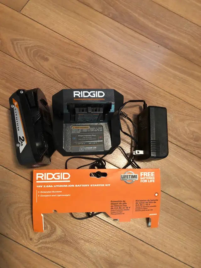 Ridgid 18V battery kit64840225408129120