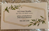 New Hair studio and mobile hair service