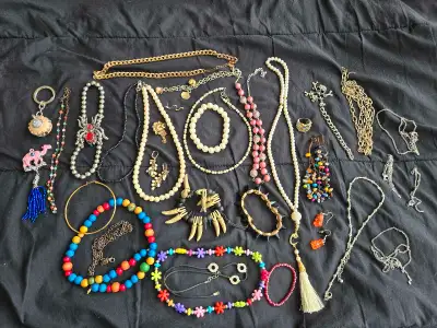 Jewelry lot with display box , View more