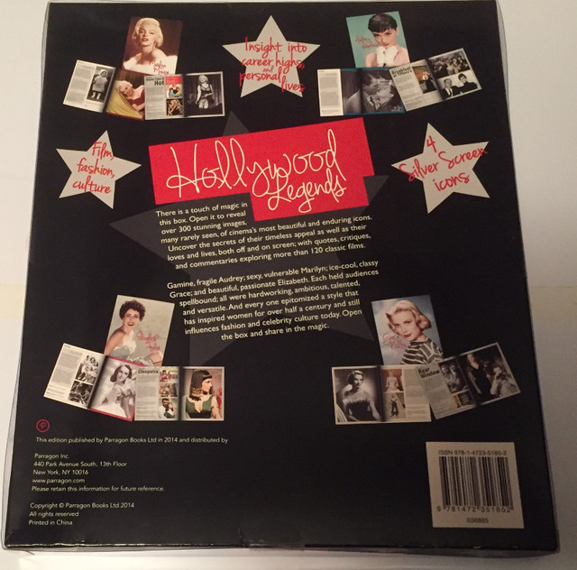 HOLLYWOOD LEGENDS By Parragon Books 2014 Hardcover in Non-fiction in City of Toronto - Image 2