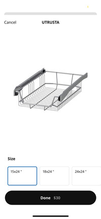 Ikea Utrusta wire baskets 