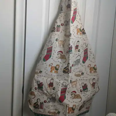Christmas Cat Apron and Oven Mitt, View more