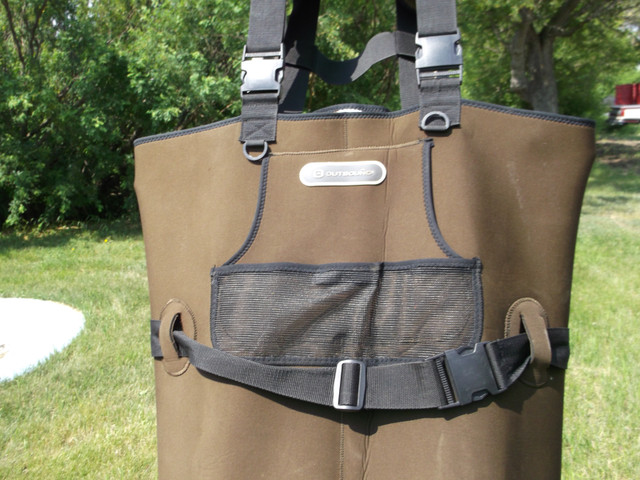 OUTBOUND NEOPRENE CHEST WADERS in Fishing, Camping & Outdoors in Moose Jaw - Image 2