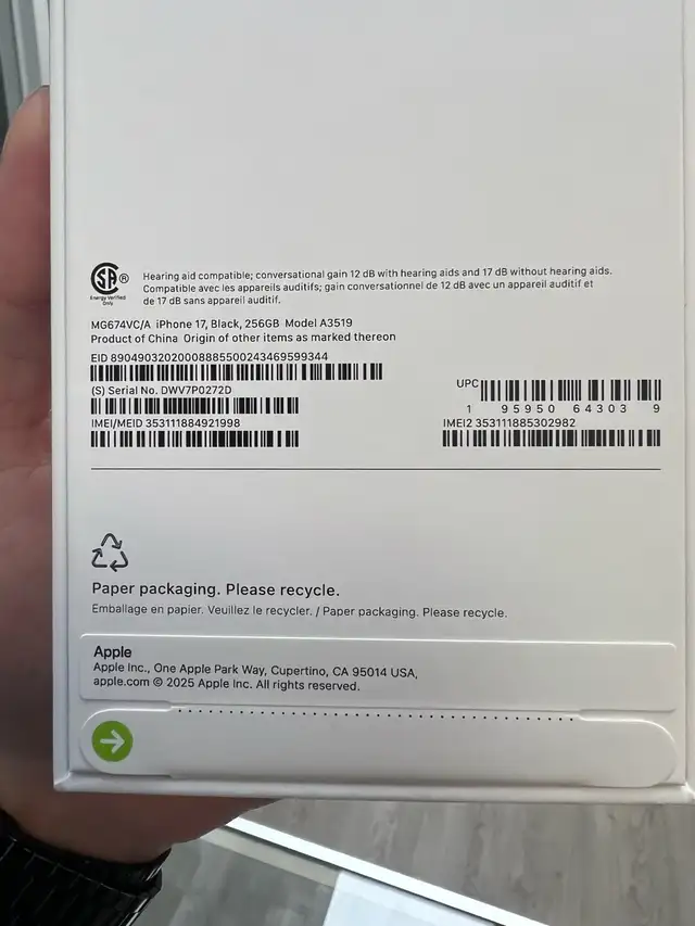 Brand New Sealed!! iPhone 17 -256gb!! in Cell Phones in City of Toronto - Image 4