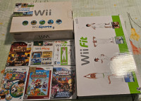 Wii console and wii fit plus 7 games one controller. 