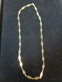 14k Gold Chain 50cm Length 5mm Wide
