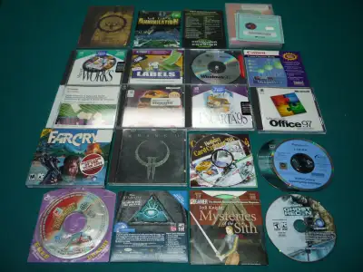 Vintage Misc. PC Games and Software - ALL FOR $40 !!, View more