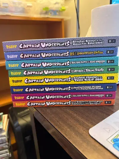 Captain Underpants Hardcover Books (8), View more