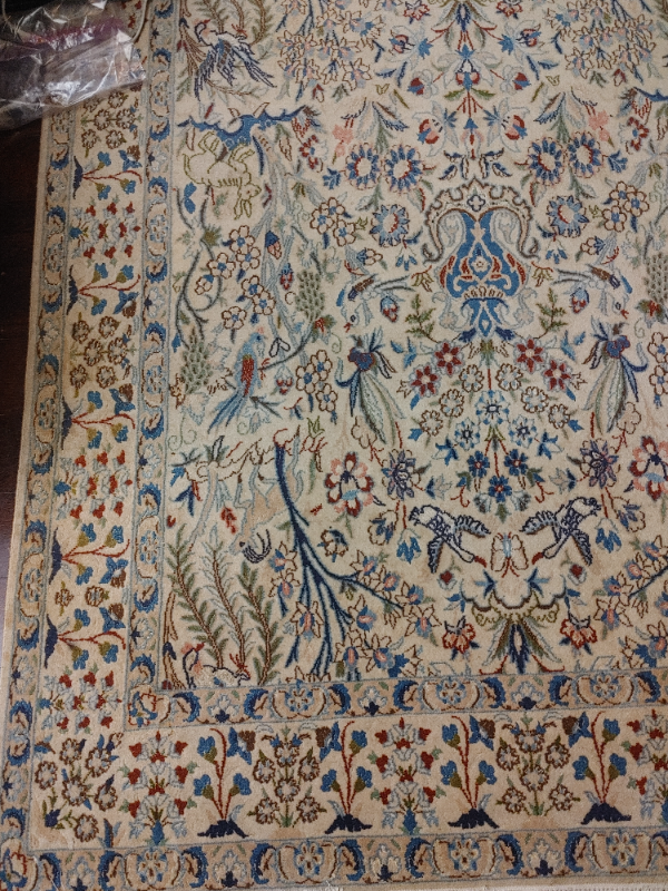 Original Naeen-Iran area rug, 210x123Cm Hand made, 70 raj in Rugs, Carpets & Runners in Markham / York Region - Image 4