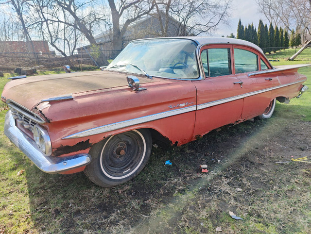 59 Bel Air For Sale Great Project Car Hard To Find ! in Classic Cars in Oshawa / Durham Region - Image 3