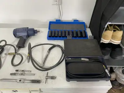 Lots of machinist setup tools.suburban M.D.T air tools etc. several paralell sets $45 ea angle block...
