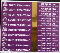 50 South Frontenac Garbage Tags