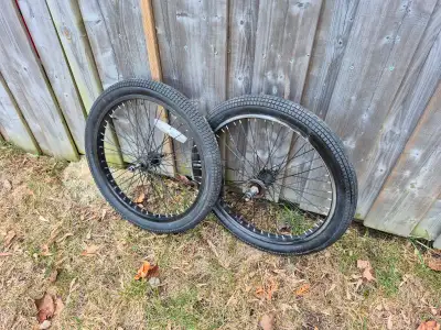 BMX wheelset and tires, View more