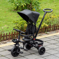 Baby Tricycle 4 In 1 Trike w/ Reversible Angle Adjustable Seat R