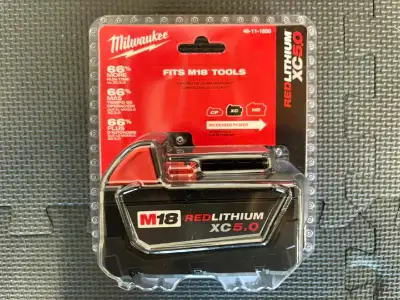 Brand new Milwaukee M18 5.0xc Battery, View more