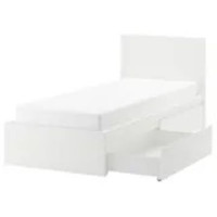 Ikea Malm Twin Bed Frame and Sealy Posturpedic mattress