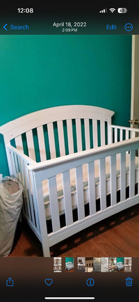 4 in 1 crib, dresser and change table set