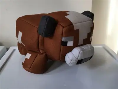 Minecraft Cow-to-raw-beef 10" plush - turns inside out to become meat - $15