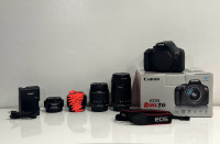 Canon Rebel T6 Camera Bundle with Lenses
