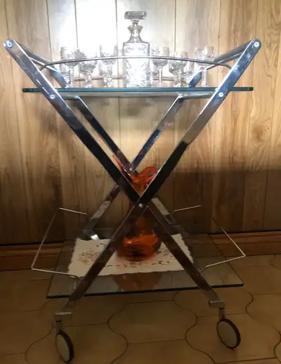 Hurley Metal Bar Cart by Everly Quinn, View more