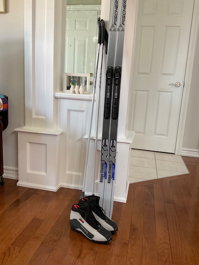 Cross country skis, boots and pole in Ski in Peterborough - Image 2