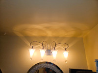 Wired in to your electric 4 light wall fixture