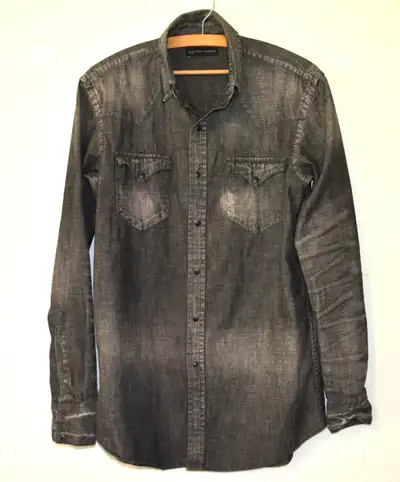 Ralph Lauren Black label distressed denim shirt M, View more