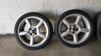 Mini Cooper 17" Silver Alloy Rims and Tires