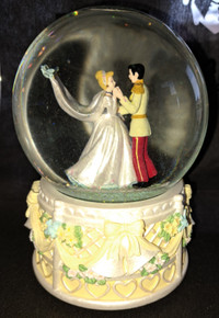 Disney Cinderella Snow Globe Wedding Music Box