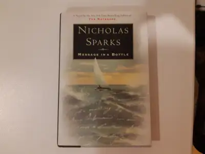 Message in a Bottle by Nicholas Sparks Hardcover Book Edition, View more