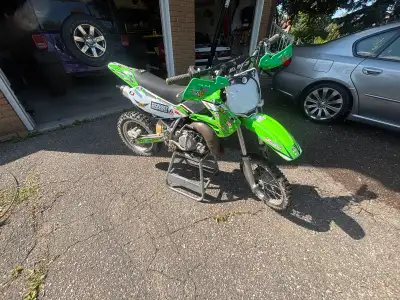 2005 kx65 mods: carb and top end recently rebuilt handguards senge graphics decal kit has ownership