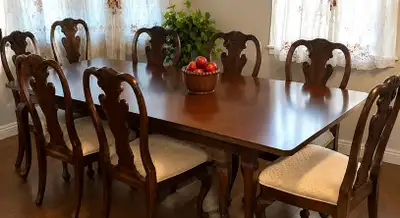 Solid Cherry Wood - Dinning Table Set with Chairs, View more
