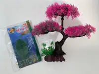 NEW Aquarium Decorations, Pink Cherry Blossom Tree & Betta Leaf