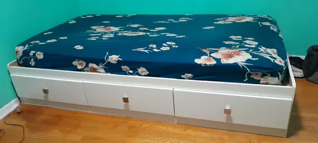 Twin size Captain Bed with drawers. in Beds & Mattresses in Kitchener / Waterloo - Image 3
