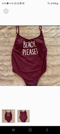 ⛱️ Beach Please Burgundy Swimsuit 