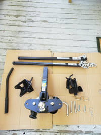 Trailer hitch (heavy duty) and sway bars, complete