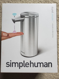 Simplehuman Rechargeable Touch-Free Pump/Brushed Stainless Steel