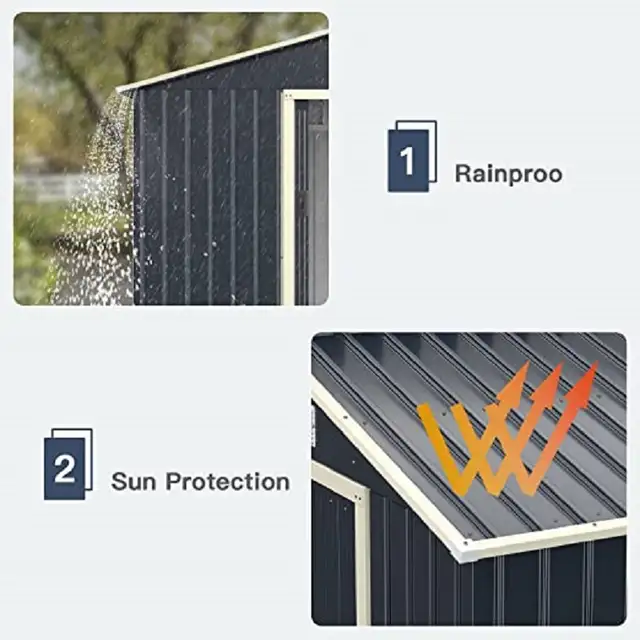 Relyard - 8x8 Metal Outdoor Garden Shed in Outdoor Tools & Storage in Mississauga / Peel Region - Image 8