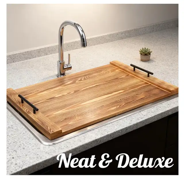 New premium wood Noodle Board Stove Cover, for Electric  gas S in Stoves, Ovens & Ranges in Markham / York Region - Image 5