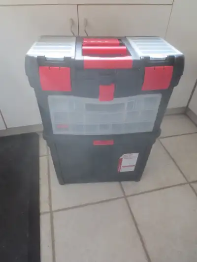 New Condition Multi Compartment Multi Function Wheeled Toolbox, View more